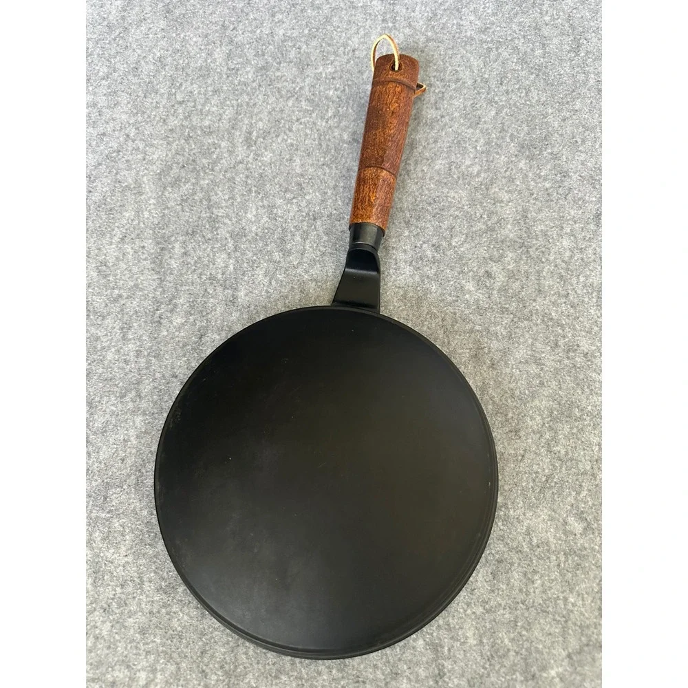Nordic Ware Crepes N Things Vintage Crepe Pan Wooden Handle Made in USA Black